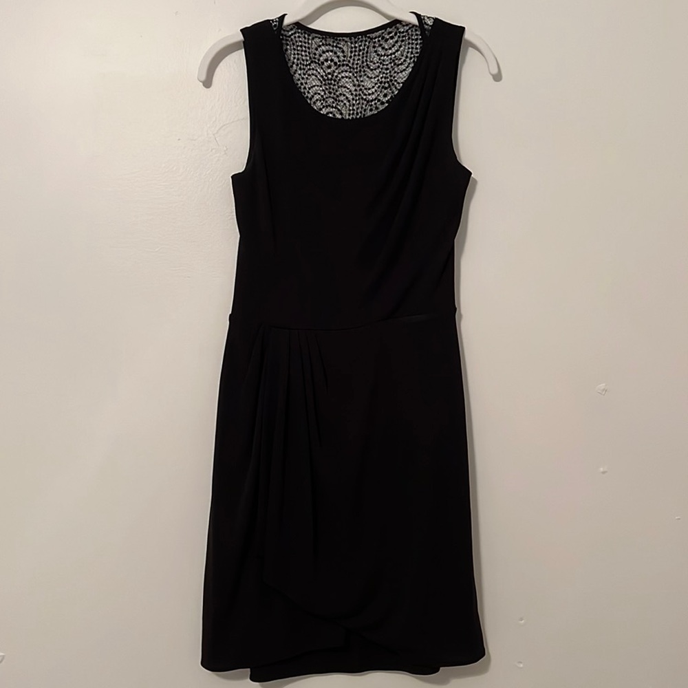 BCBG Lace Back Black Mini Dress